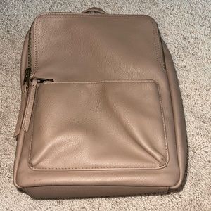 Tan Leather Backpack